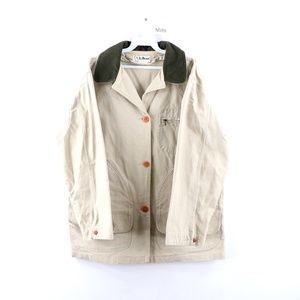 Vintage 90s LL Bean Corduroy Collar Barn Jacket